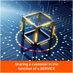Sharing a customer in the function of a SERVICE
