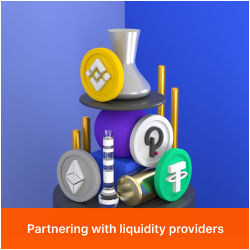 Partnering with liquidity providers