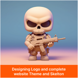 Designing Logo and complete website Theme and Skelton