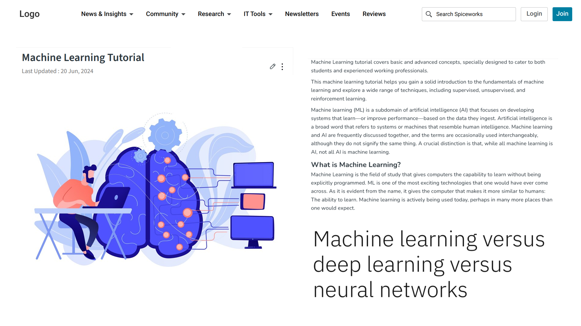 Machine learning